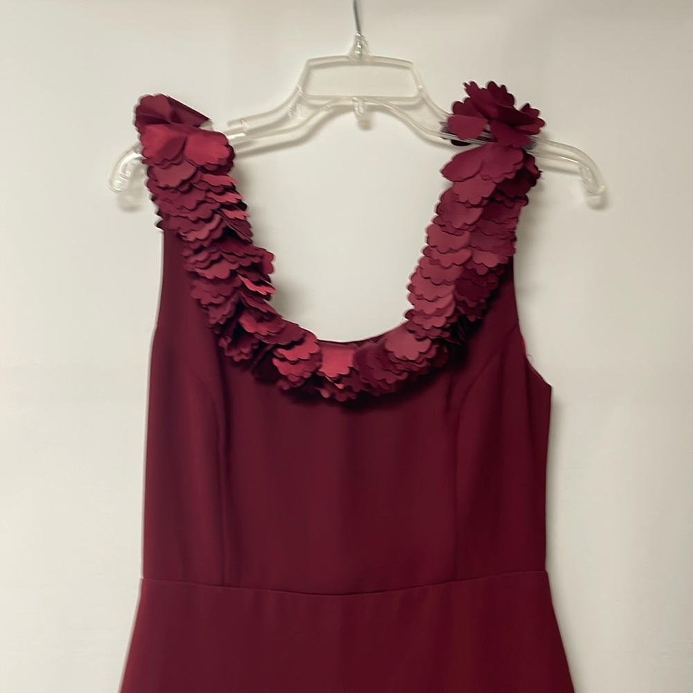 NWOT Trish Scully Burgundy Dress in size 6.